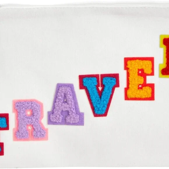 Canvas Pencil Case Pouch Set - 12-Pack, 8 x 6 in, Off White - Canvas Zip Pouches - Picture 8 of 9